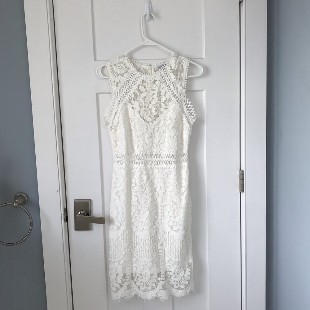 Lace White Dress